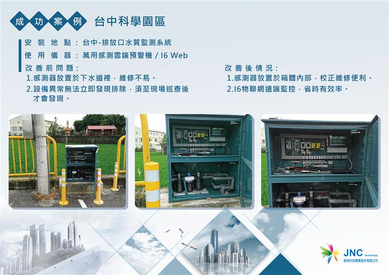 台中科學園區-排放口水質監測系統